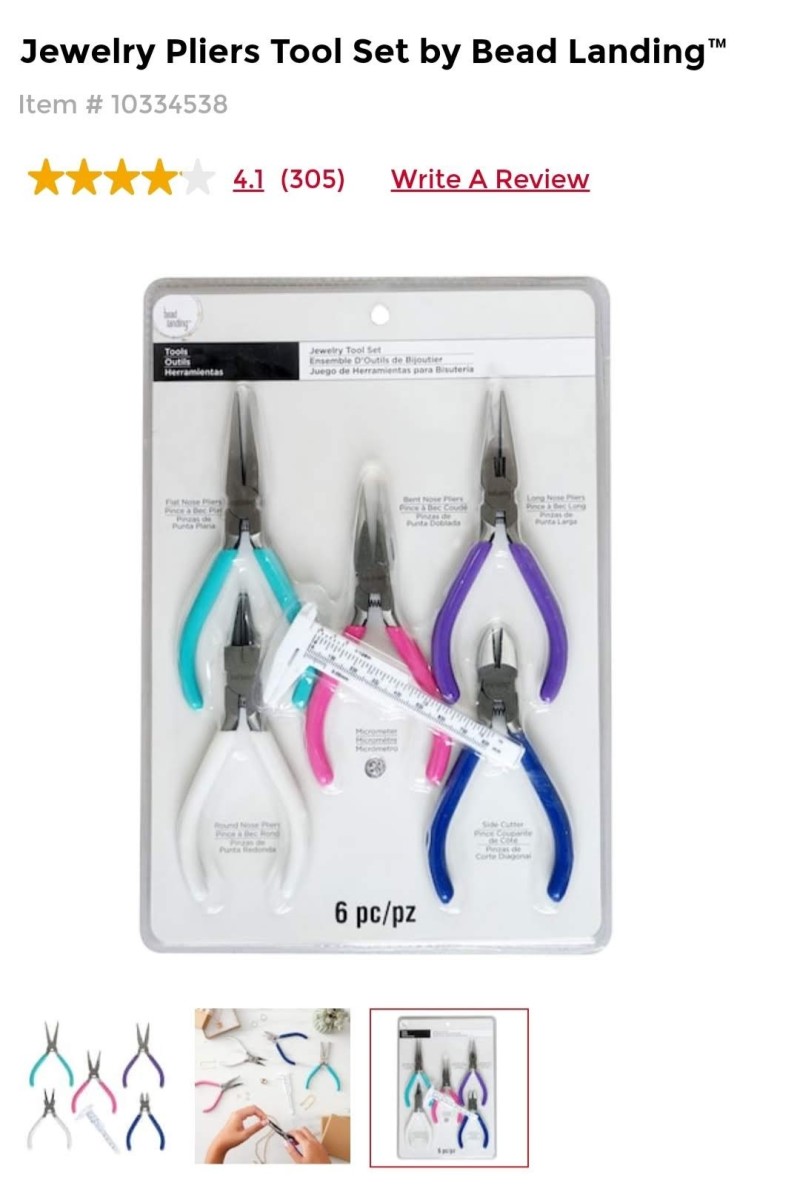 Jewelry Pliers Toolset by Bead Landing 