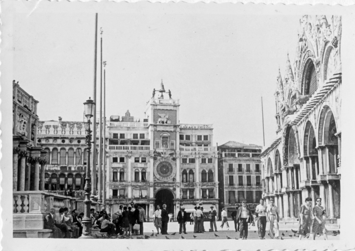 Venice, Italy, Piazza San Marco (St. Marks Square) Post WWII 1947-50 Occupation