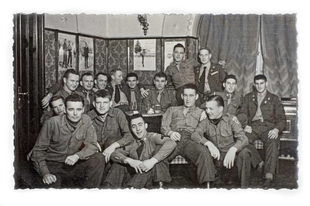 Basic Training Aberdeen, Maryland 1947 (Kingsley Zerbel, my dad, center front)