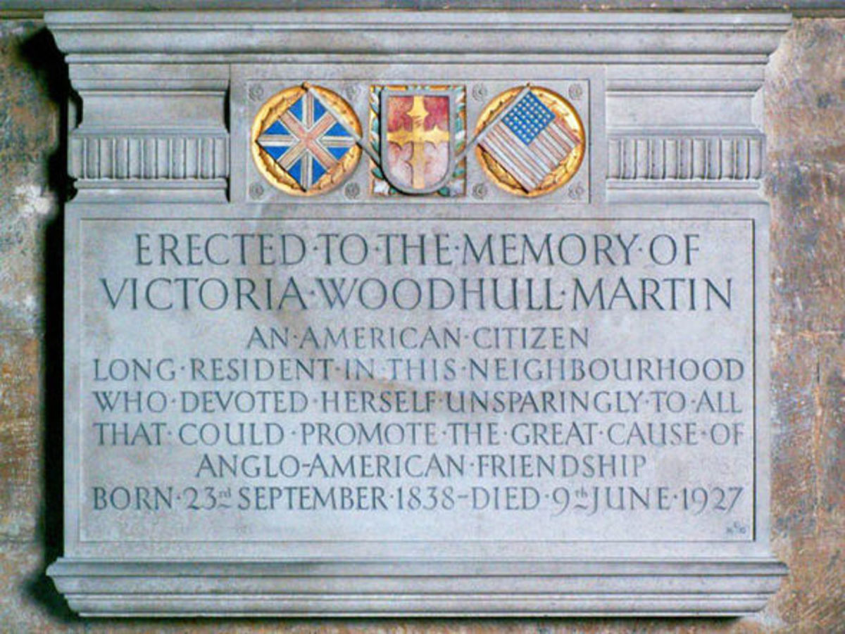 Woodhull's tombstone in England