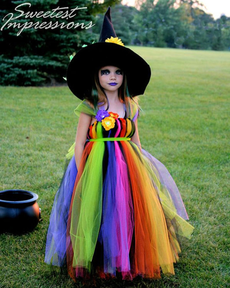 This witch costume is cute and adorable, but is it sending the wrong message. You decide. From AllDressedUpCouture on Etsy.