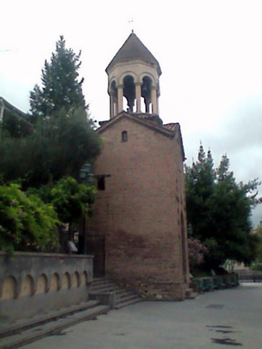 tbilisi is full of old churches, towers, fortifications from way back in time