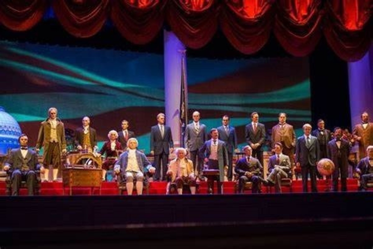 Presidents through time as featured in Walt Disney Land