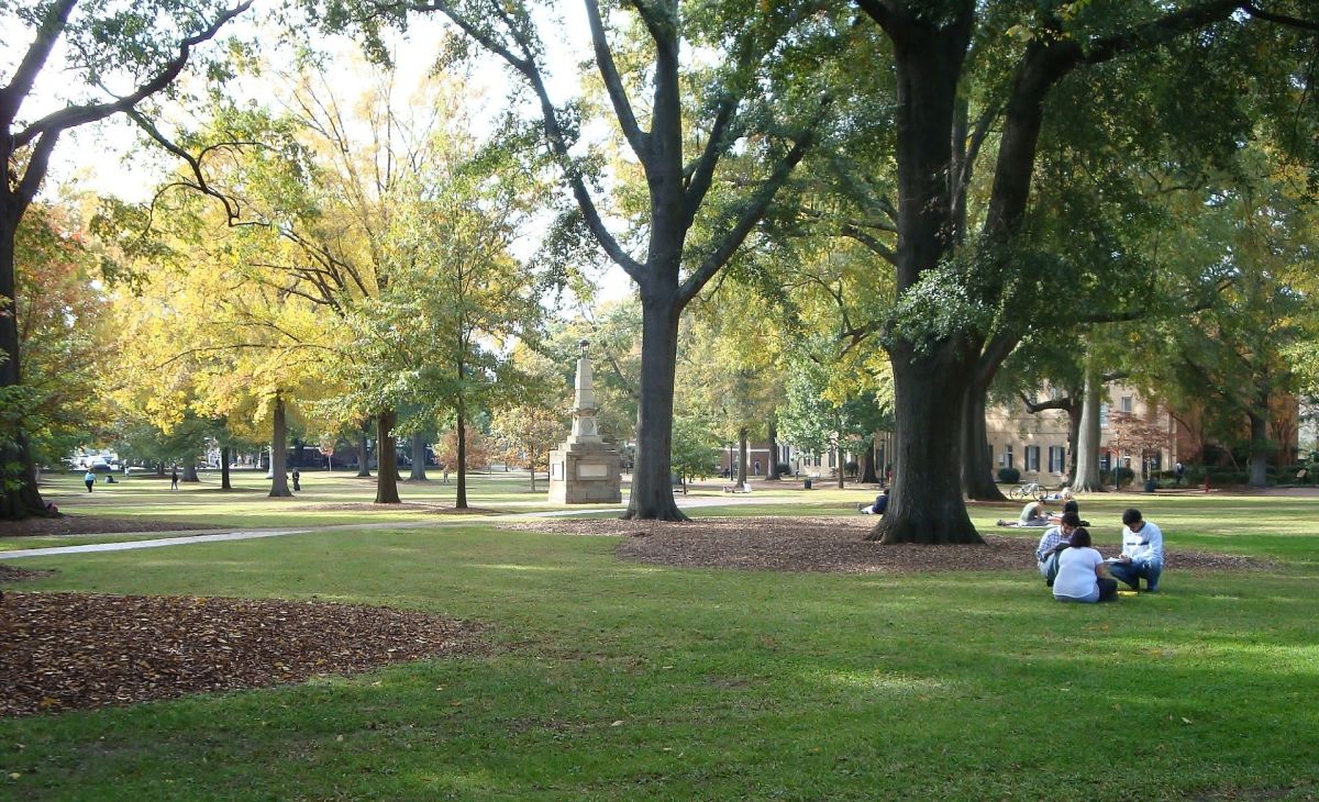 The University of South Carolina's iconic "Horseshoe."