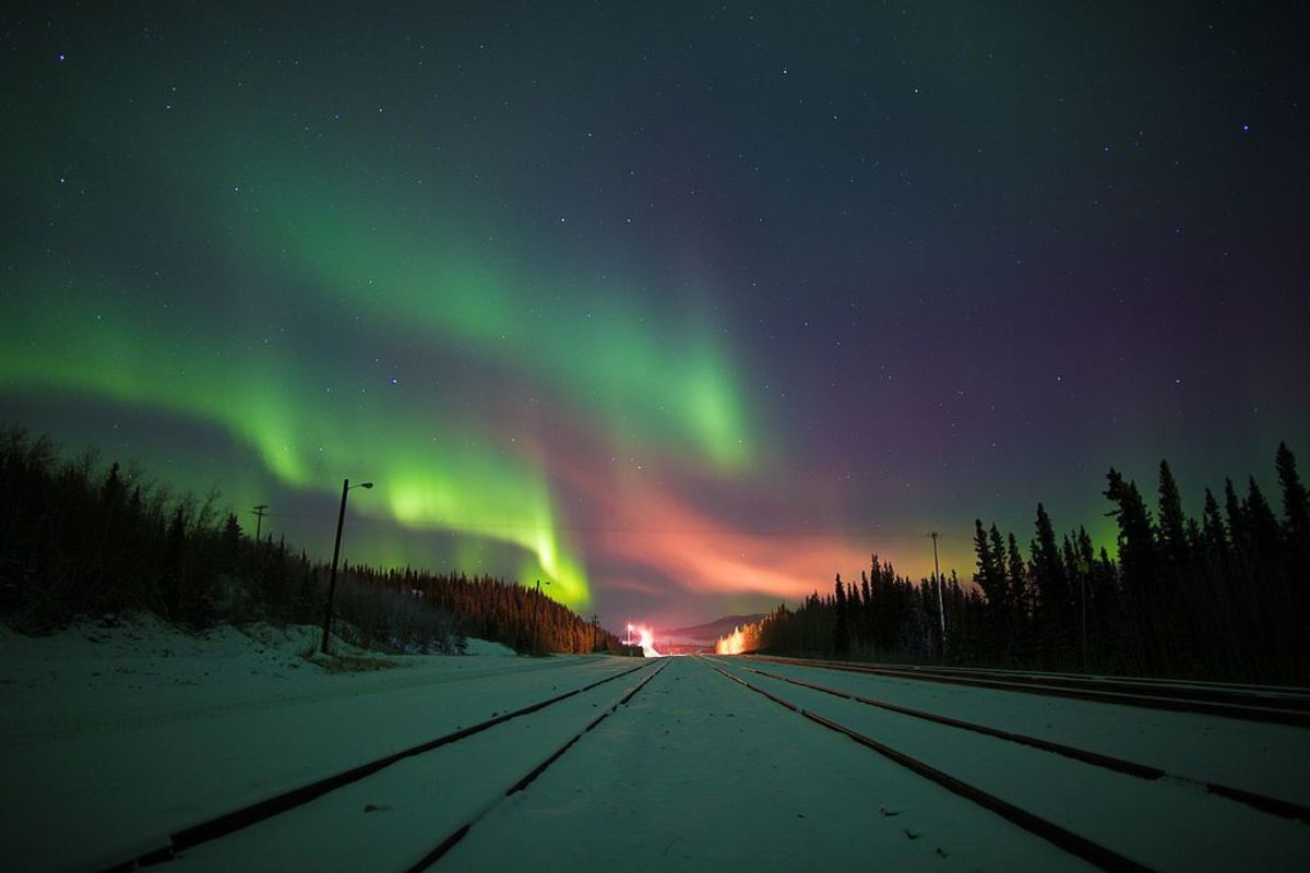 The Aurora Borealis as seen from Alaska