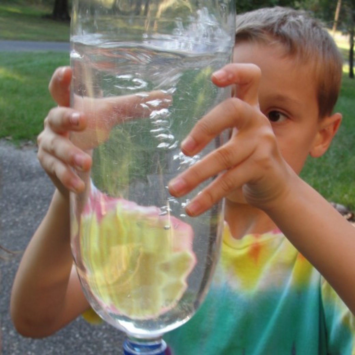 Making a tornado in a bottle was one of the activities we did this week at home during our Science Morning Basket & Activities time from the above link on Weather Fronts.