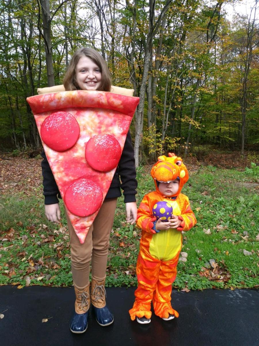 My grandkids at a Halloween party.