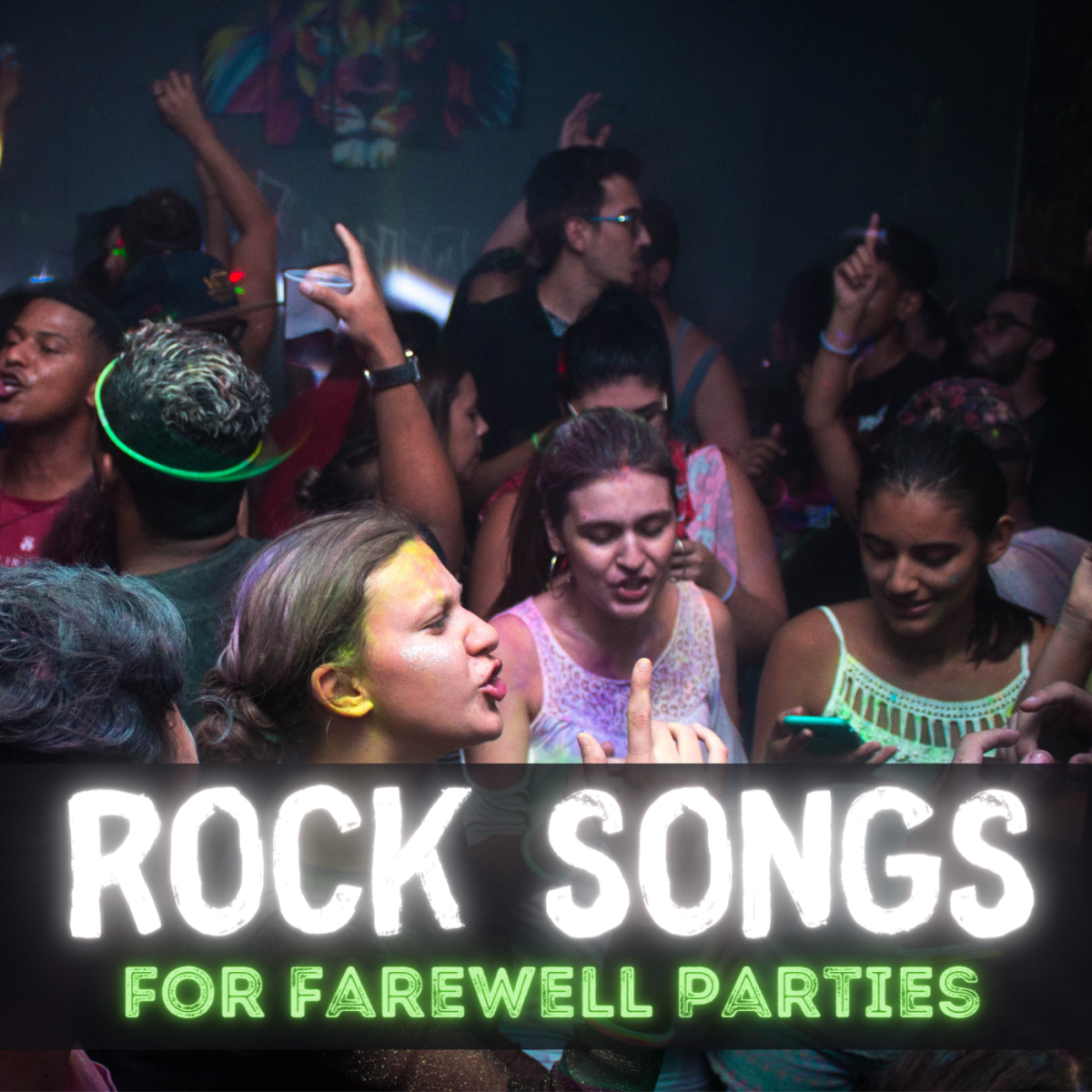 Go out with a bang by playing these rock hits at your going-away party!