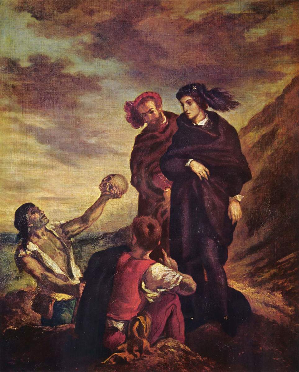 Hamlet and Horatio in the Graveyard (Eugène Delacroix, 1839)