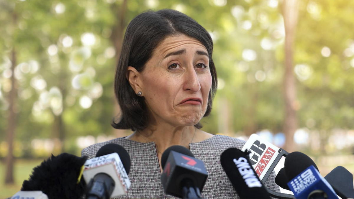 This month, suddenly NSW. premier Gladys Berejiklian has resigned. This seems very strange, as strange as the face she is making in this photo, because she was at ease on the news just about every day, talking about the virus and how to control it.
