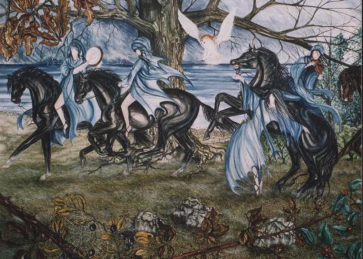'A Tithe To Hell' part 2 Painting by Pamela Burne-Jones