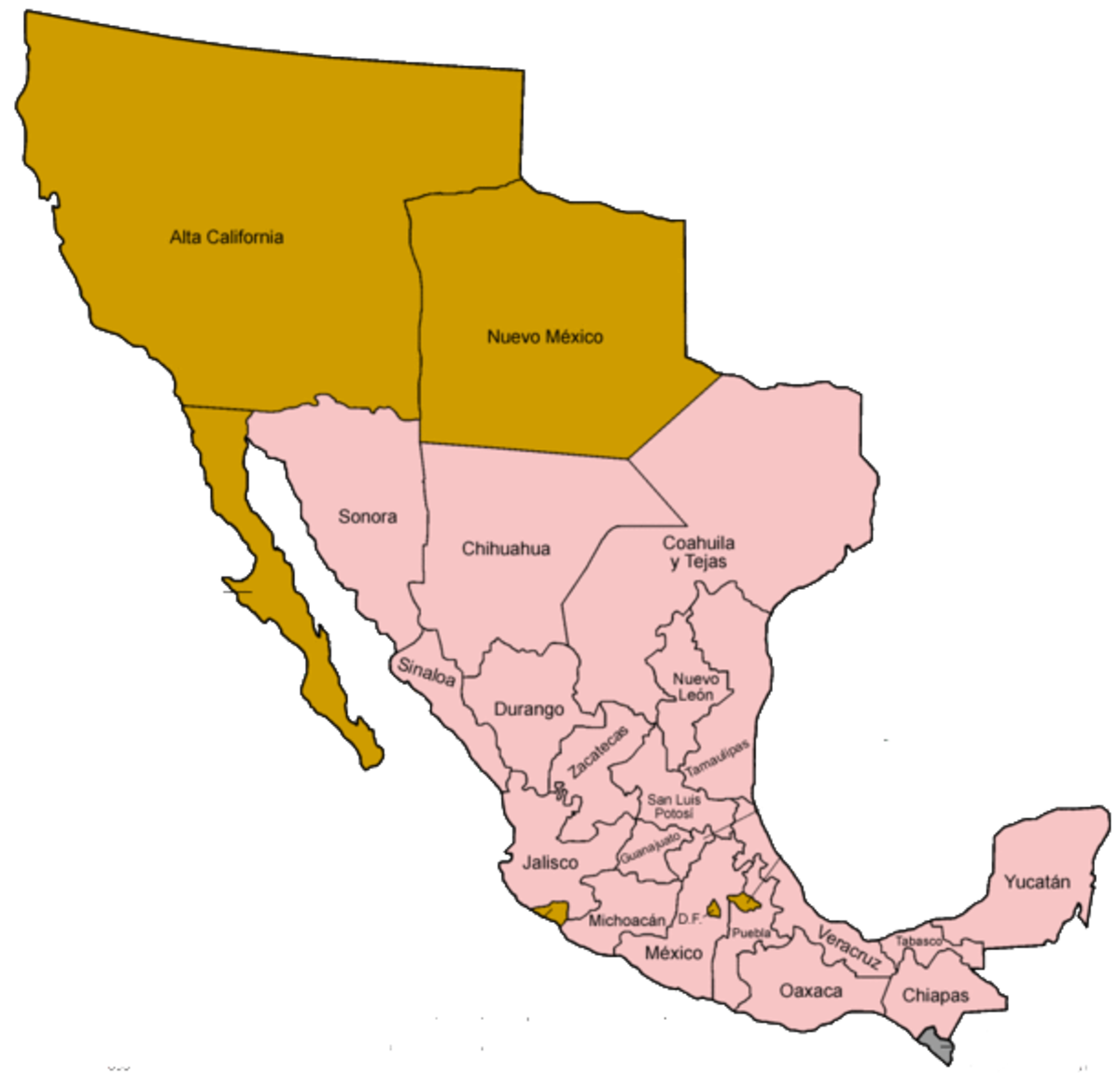 THE UNITED MEXICAN STATES 1824