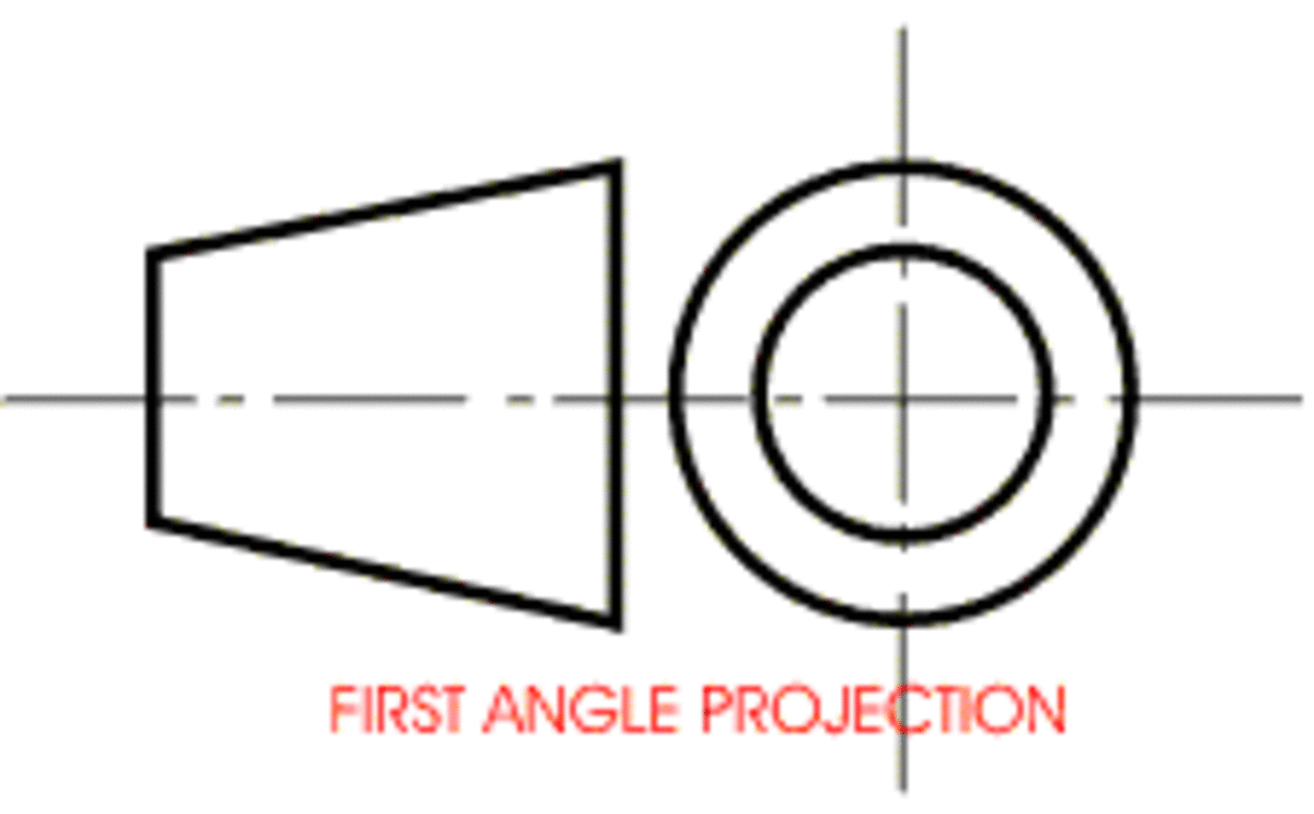 drafting standards third angle projection and first angle projection