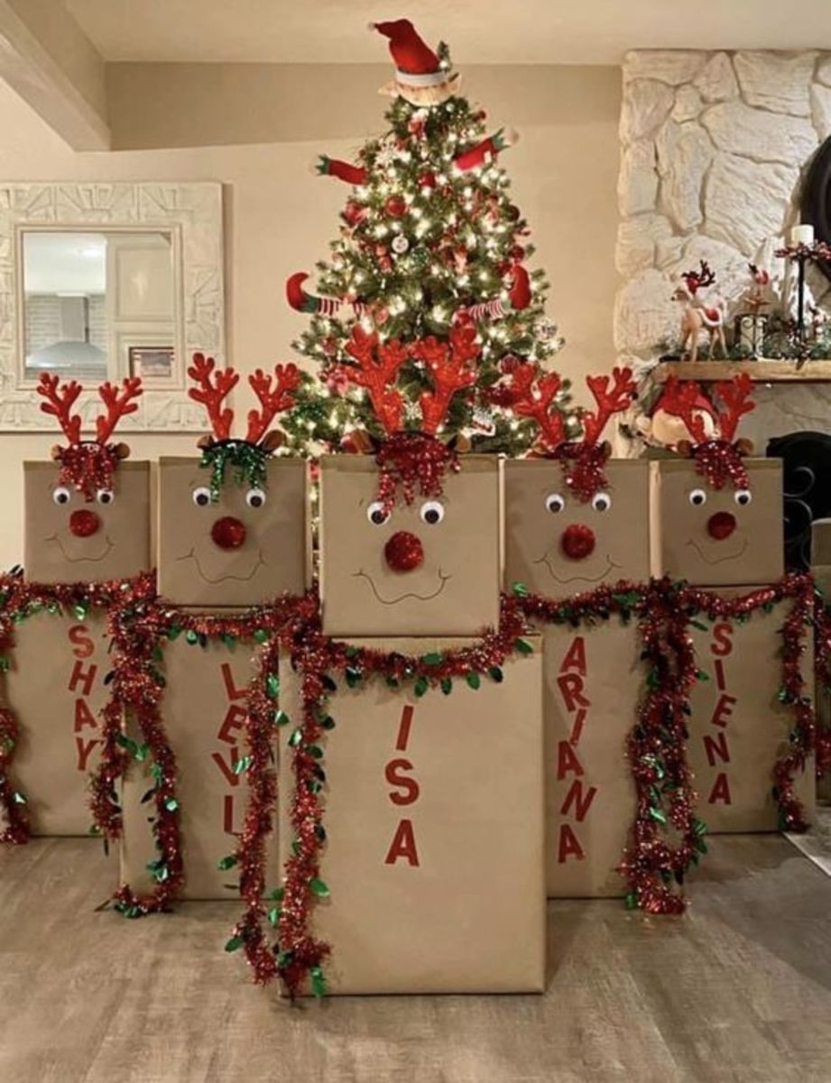 Gift Box Reindeer