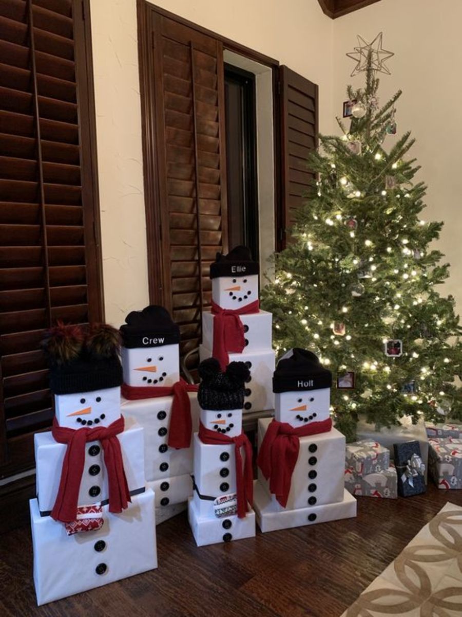 Gift Box Snowmen