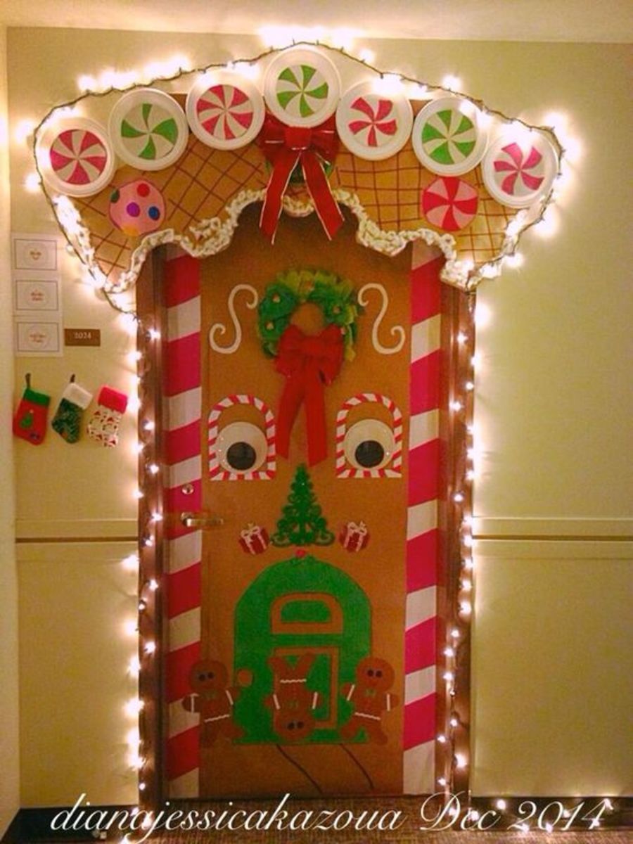 Candy-Covered Gingerbread House Door