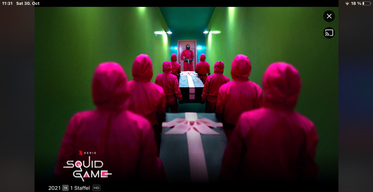 My screenshot from „Squid Game“ drama on Netflix.