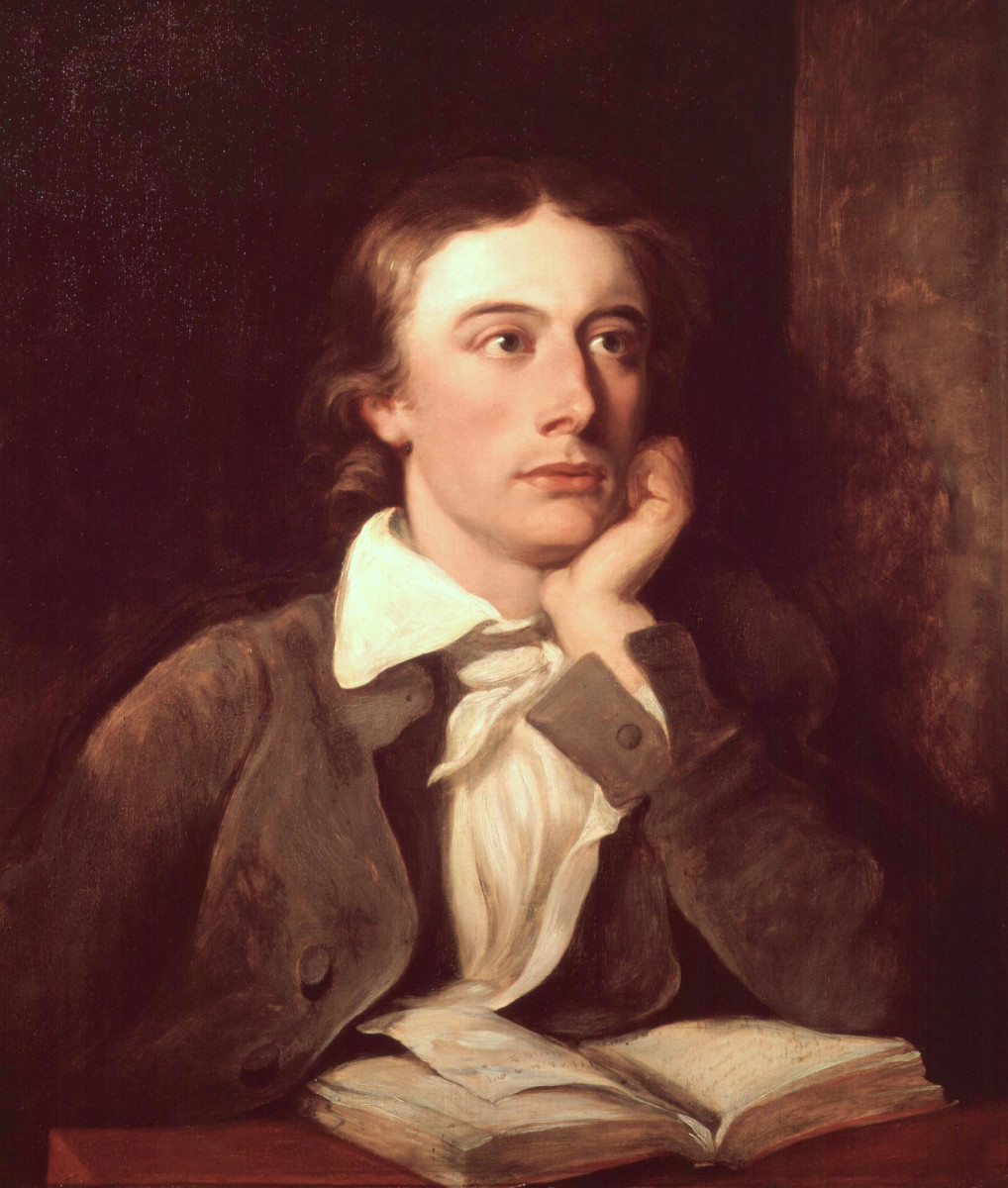 A portrait of John Keats by William Hilton