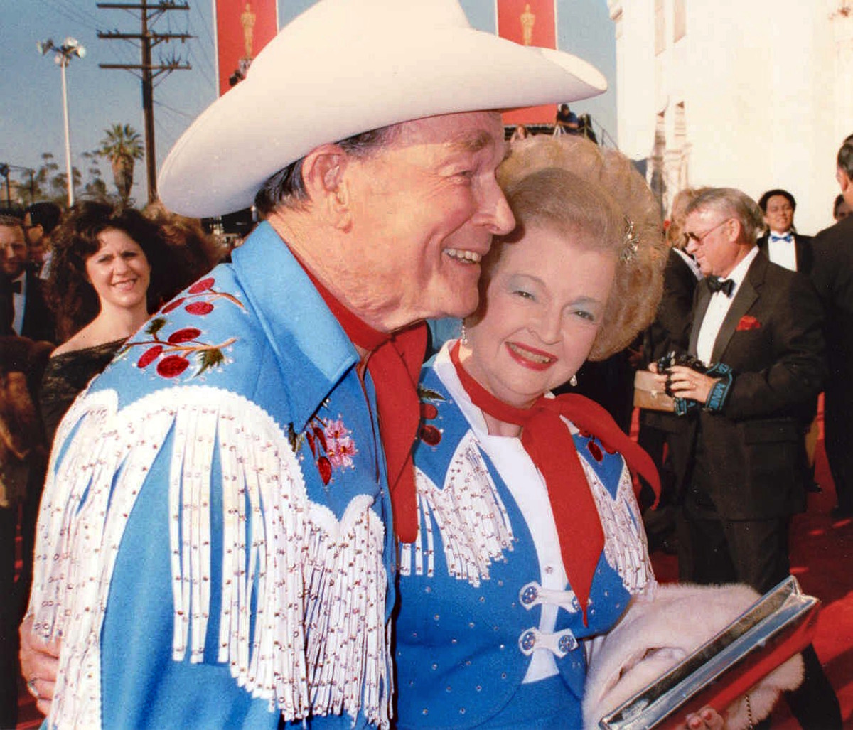 Dale Evans and Roy Roger at the 61st Academy Awards.