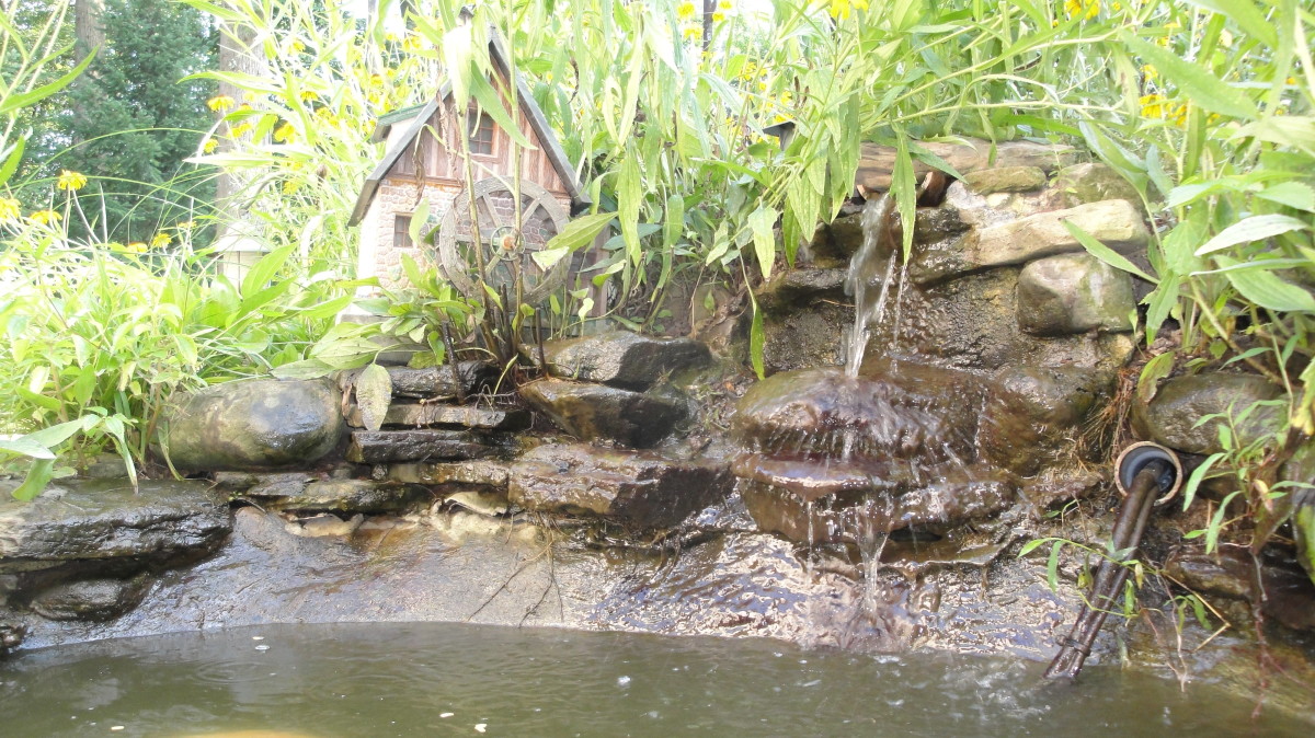 Imagine hearing the water wheel of the old grist mill turning as water ripples along the banks of the pond.