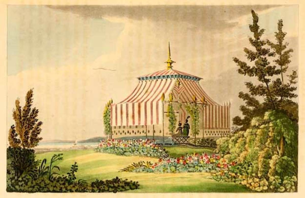 Venetian Tent (Plate 18). A unique structure to set up for the summer season.