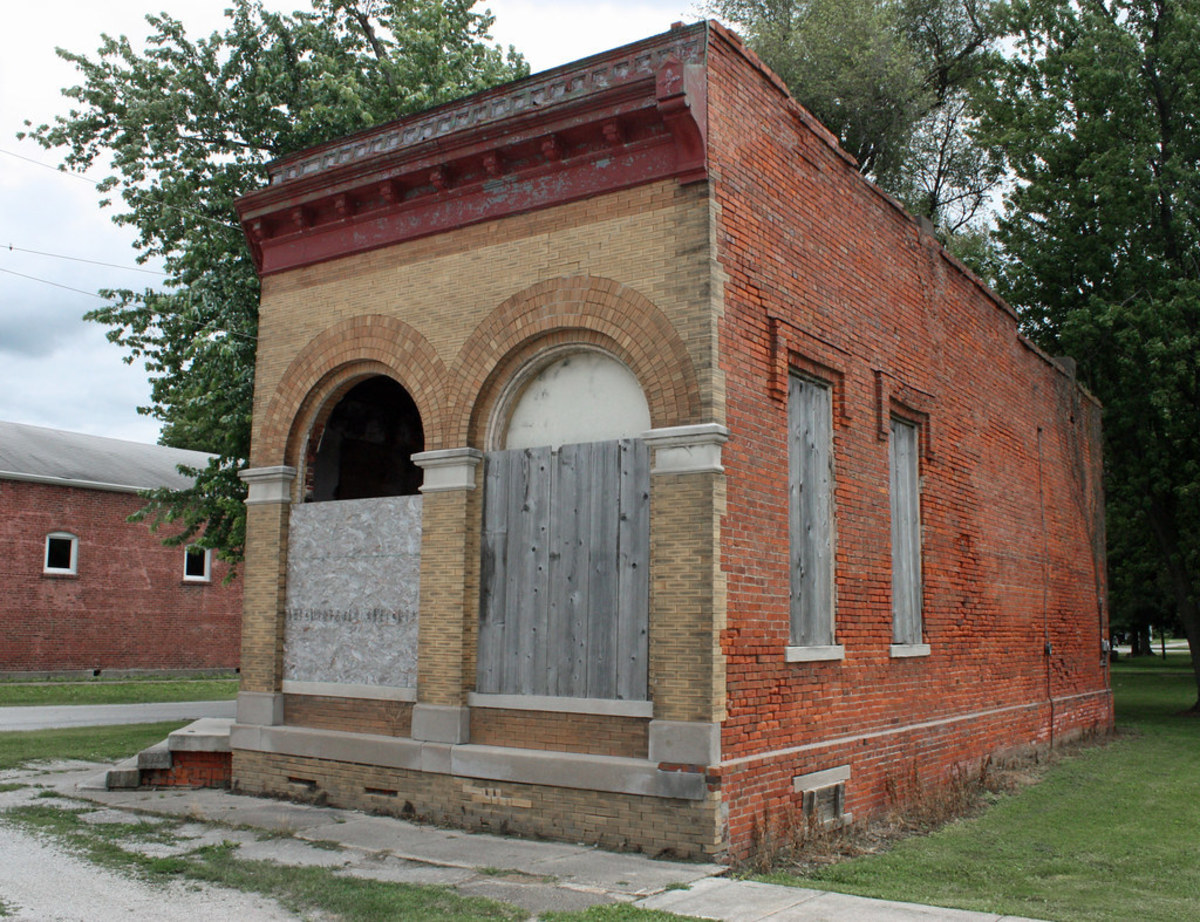 The Dodgeville Branch of the Eleanor Sylvan and Brothers Bank (the building was vandalized last year and will be repaired by next year, they say).