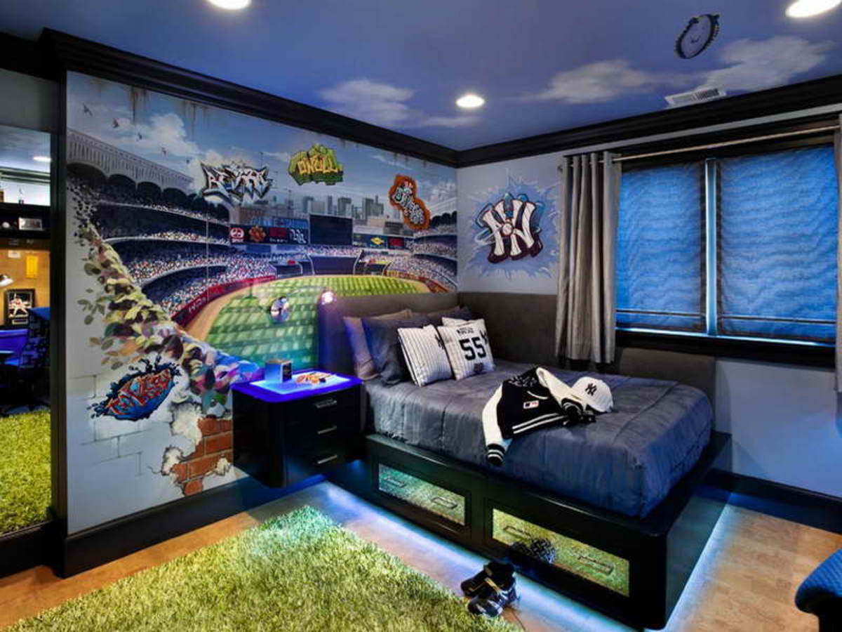 On the same token, this is a great example of a boy's bedroom, designed with good Feng Shui in mind, encouraging a great night's sleep for your prince which will aid in mind function and maintaining a good mood overall. 