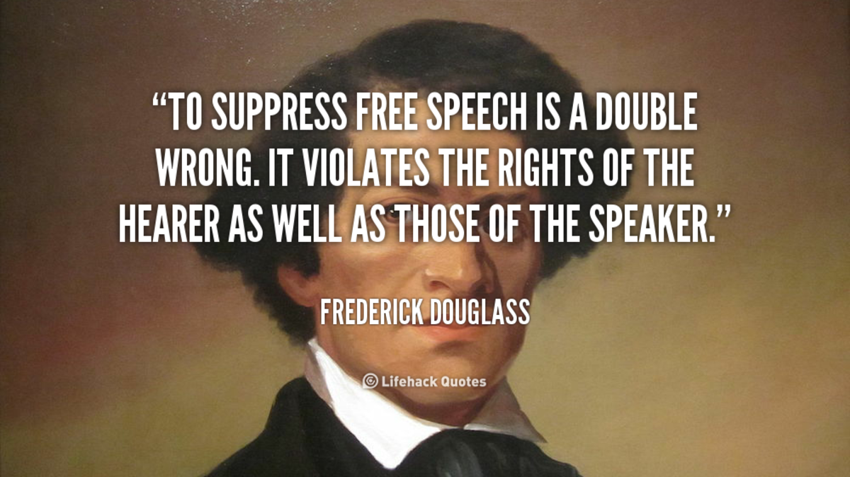 Frederick Douglass Quote on Free Speech
