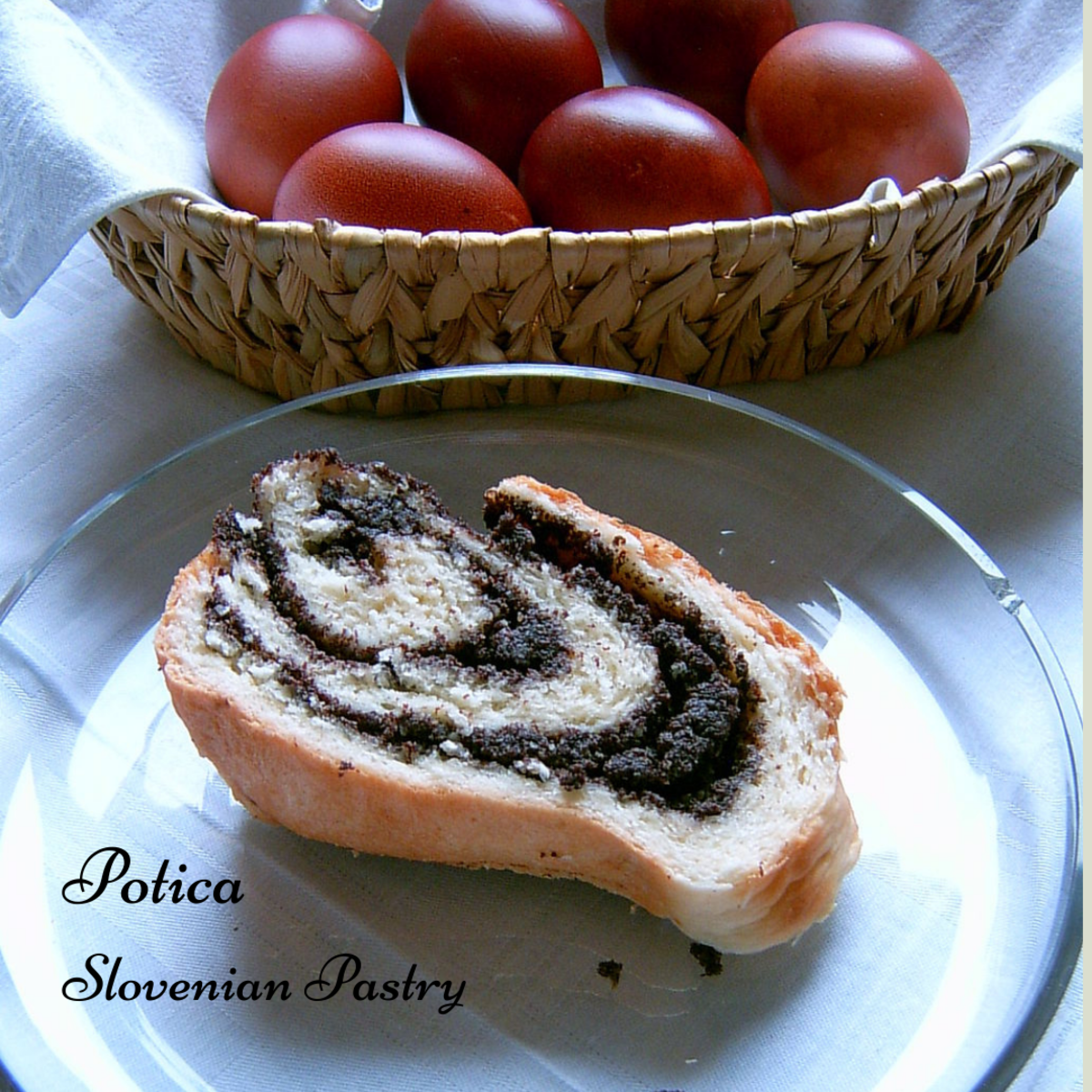 Traditional Slovenian potica (or povitica in Croatia) makes a delicious breakfast or dessert.