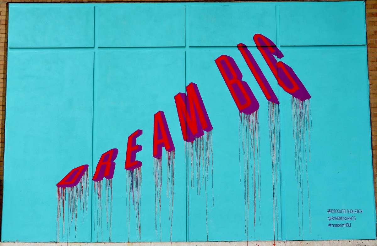 “DREAM BIG” mural by Pandr Design Co.