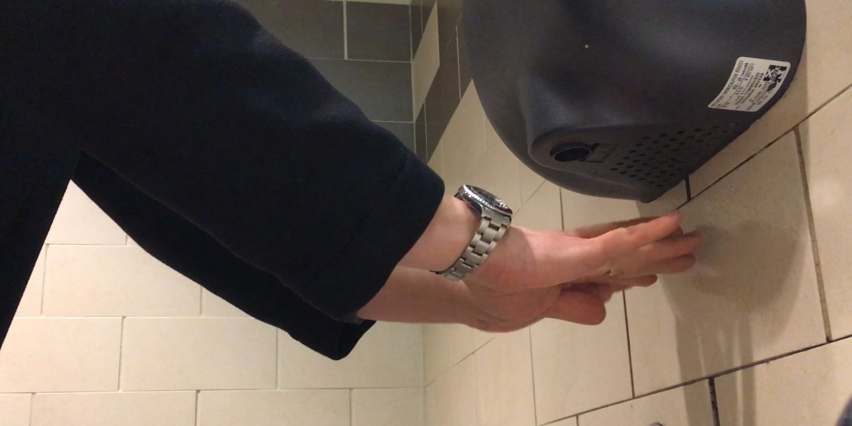 Hopefully you'll pause next time you're about to use a jet air hand dryer.