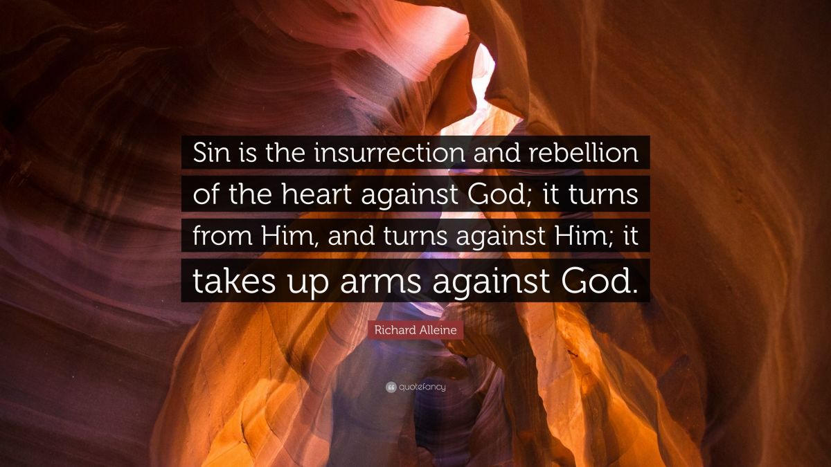 Sin Rebels Against God