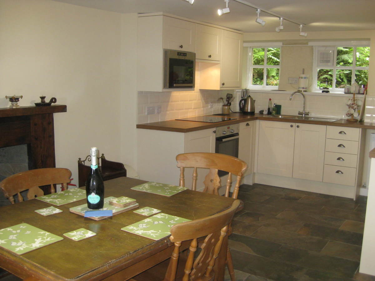 Lovely new kitchen and dining area at Brockstone Grasmere Cottage
