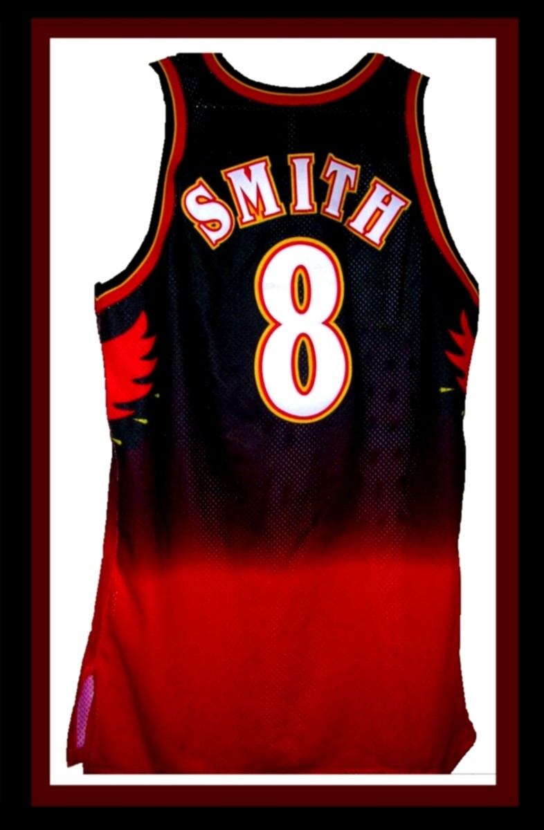 NBA jersey of retired Atlanta Hawks player and former All-Star, Steve Smith.