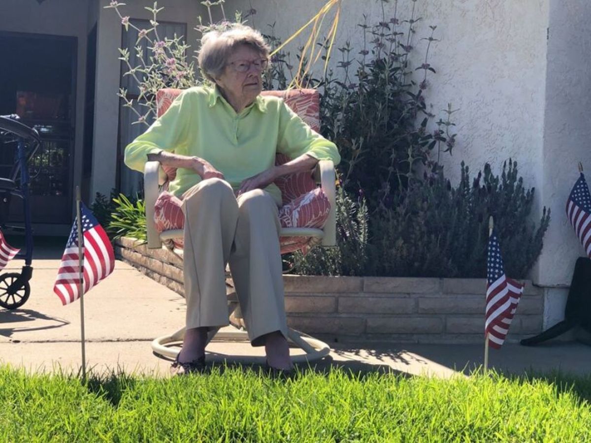 Originally posted on April 1, 2020 at San Diego Union-Tribute of 104 year-old Ruth Gallivan, believed to oldest Female Marine Veteran in the Western United States.  A drive-by parade was given to her by Honor FIght San Diego. 