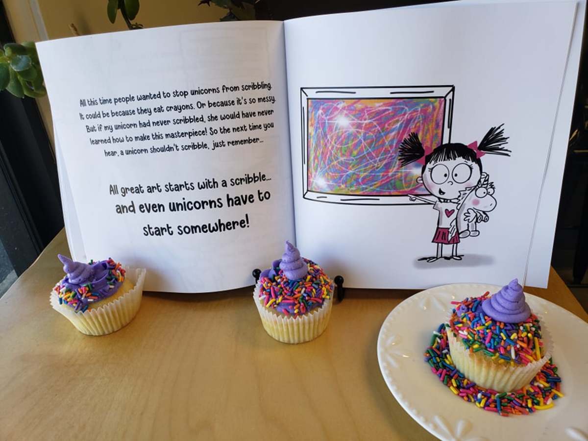 never-let-a-unicorn-scribble-book-discussion-and-sprinkle-cupcake-recipe
