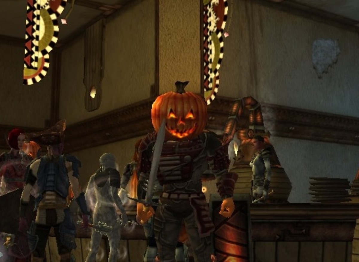 Pumpkinhead and Skullhead bombs turn unsuspecting adventurer friends into holiday displays.