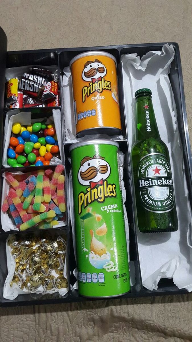 Heineken and Pringles Gift Box