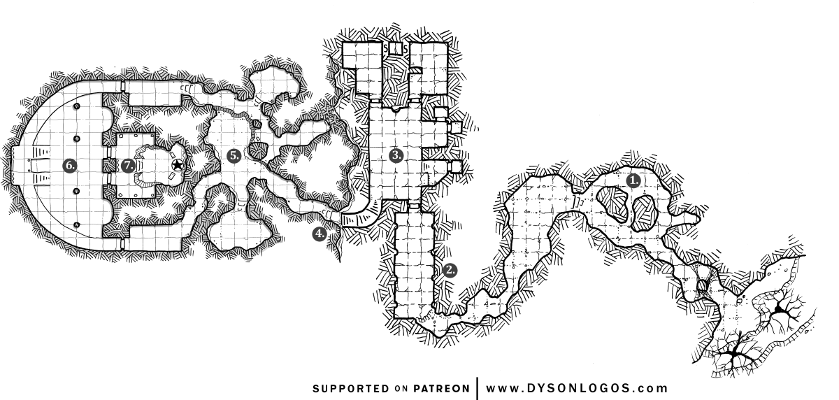 The Tomb of the Ember Knight; beautifully drawn as always, but an exercise in nonsense design.