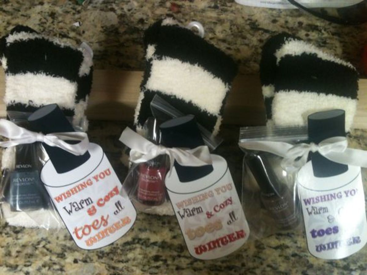 Cute Sock Gifts With Nail Polish