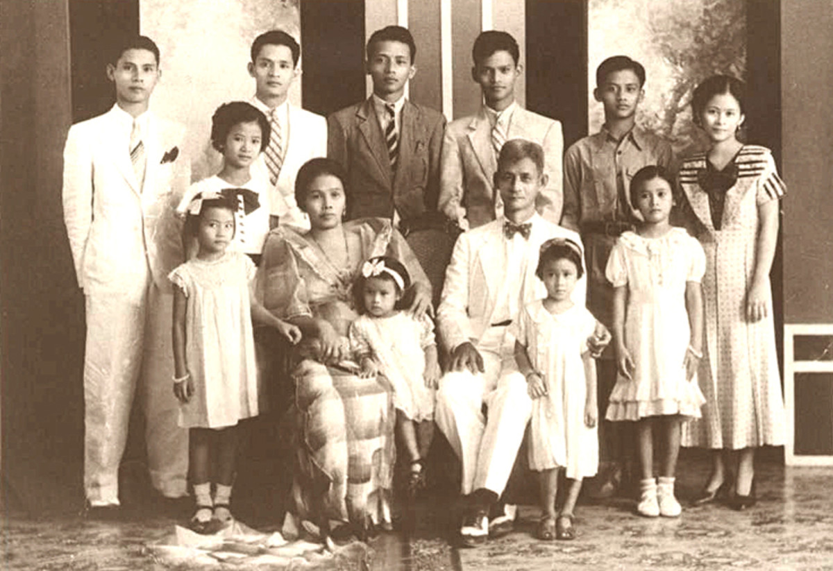My father Ramon Arguelles Limjoco, is second on right in the back row.  I wound up with 76 first cousins from this brood!