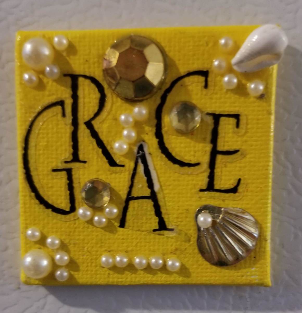 Remind yourself of the moments of Grace you've enjoyed on your path with a "Magic Words" fridge magnet.