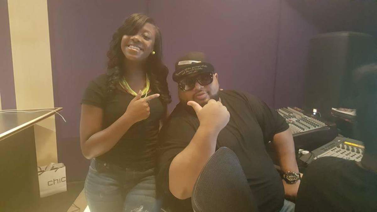 Kimani & super producer Jazze Pha in the studio working on the fresh  new single "Rider"