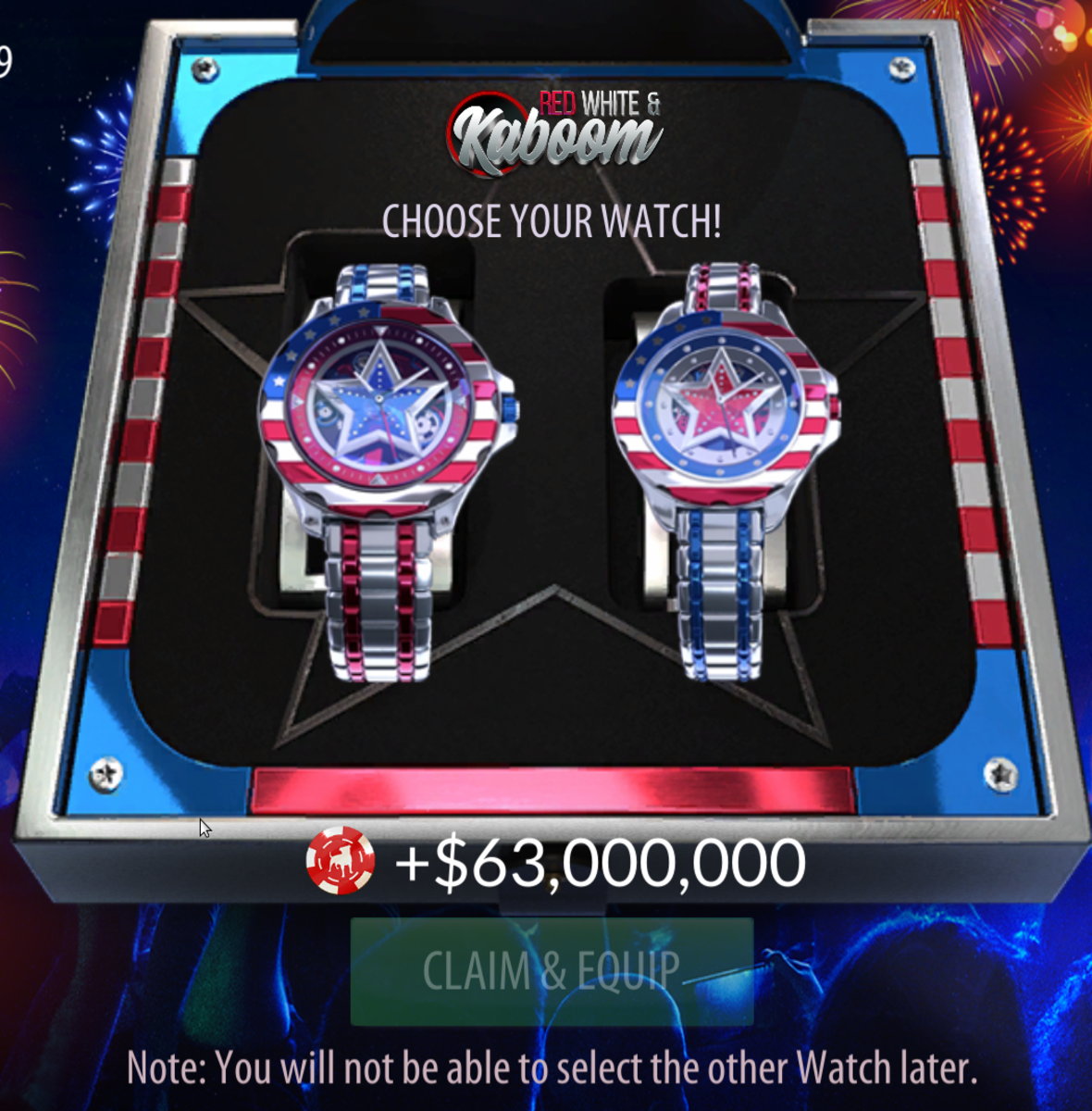 This watch was a reward from a seasonal event.