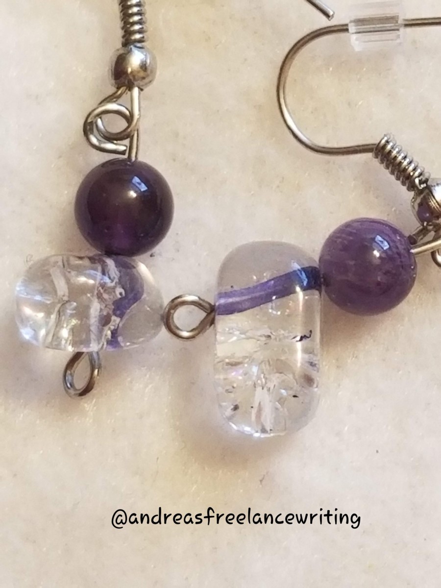 how-to-make-light-colored-amethyst-stone-earrings