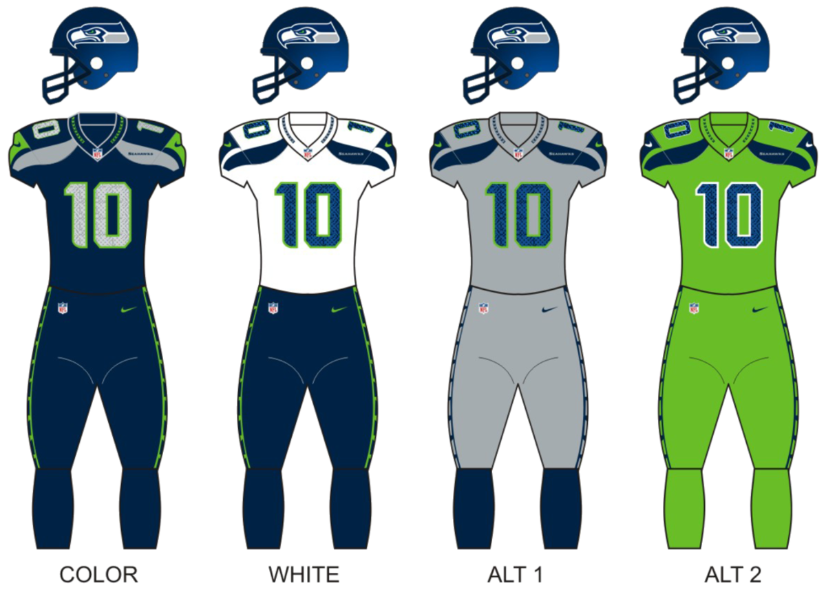 You either love or hate the Seahawks' alternate neon green uniforms. 