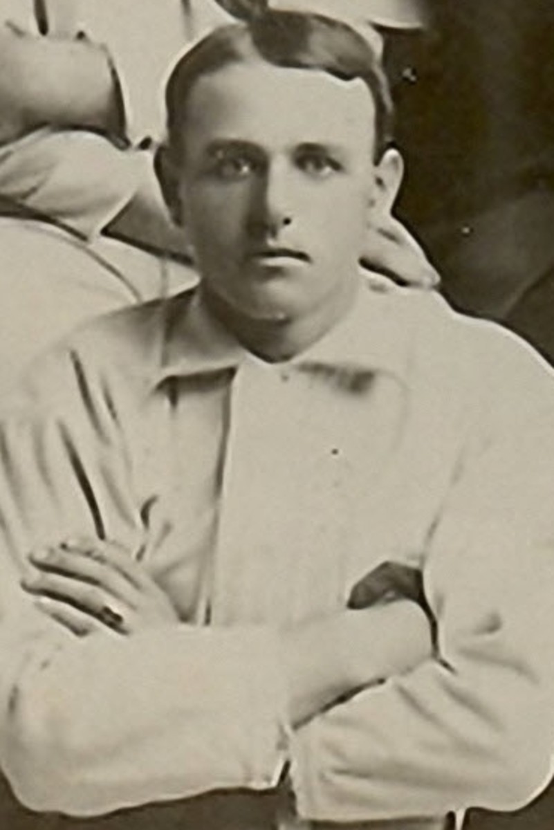 Frank Shugart, seen above in 1900 with the Chicago White Stockings, became the first American League player ever banned from baseball after his role in a violent incident in a 1901 game against the Washington Senators.