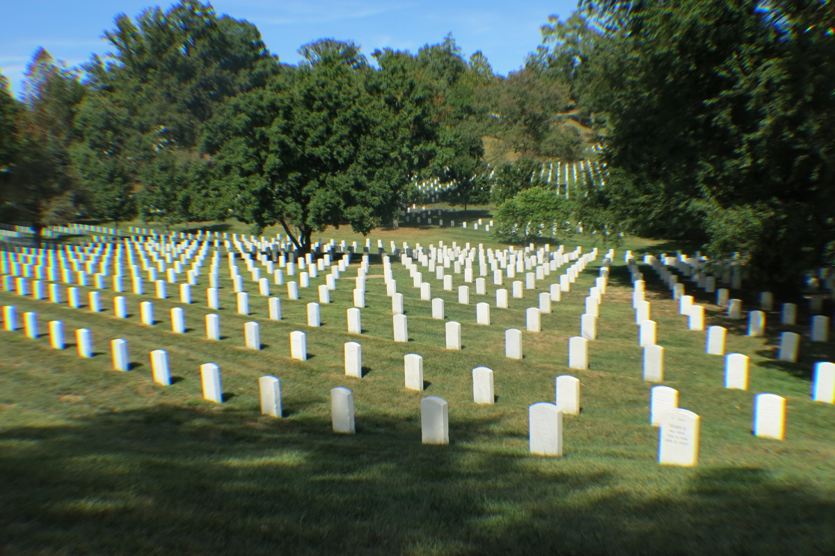 Graves of America's Veterans in Arlington Cemetery, Washington, D.C.