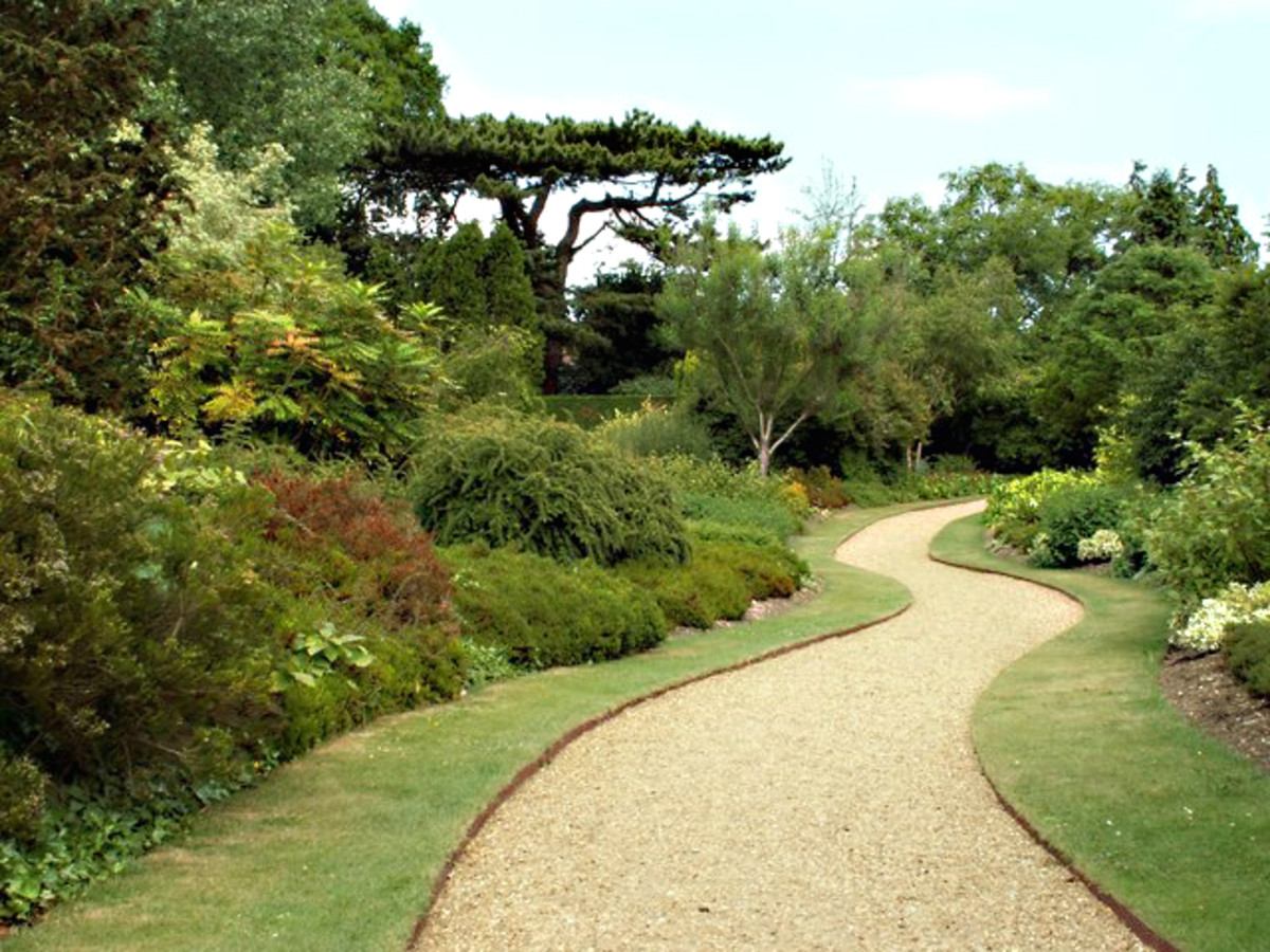 The Winter Garden - Seasonal change. In this photograph there is more greenery but less flower than in the image shown below