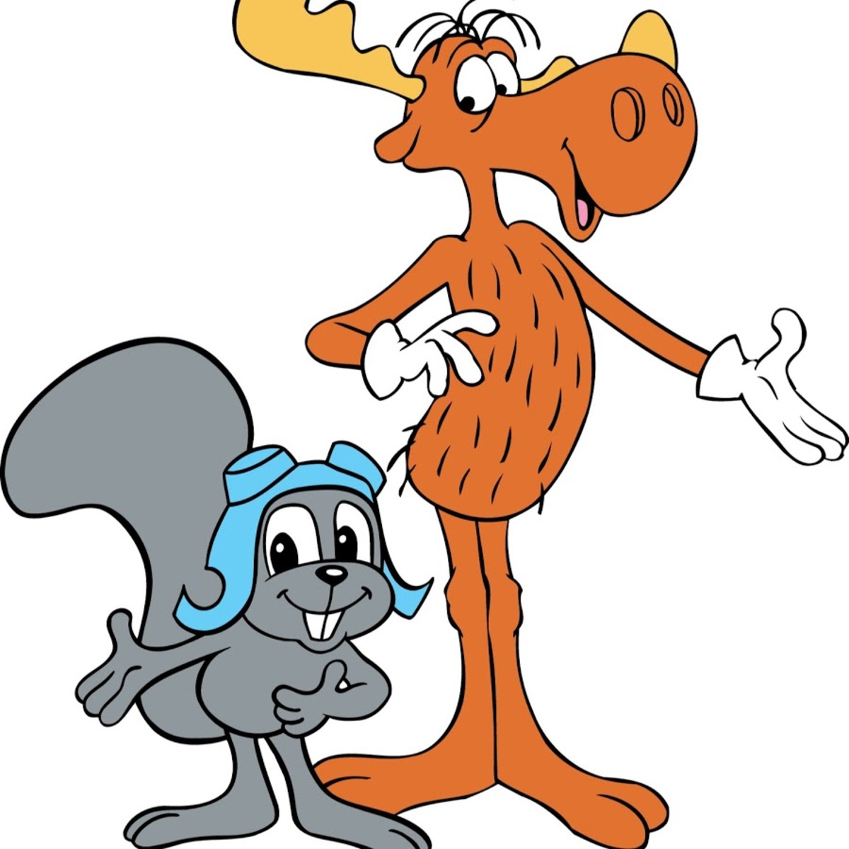 "Rocky" (left) and "Bullwinkle," (right) from "Frostbite, Minnesota."